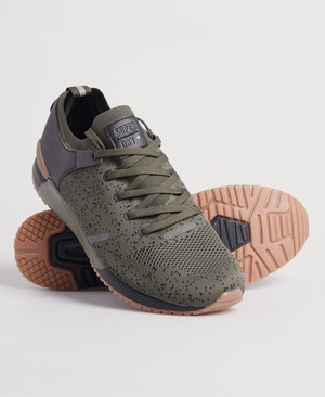 Superdry Surplus Runner Trainer Férfi Tornacipő Khaki | VOEYF9635